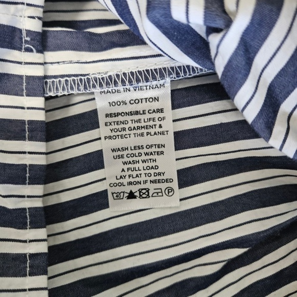 Hill House Home The Ellie Nap Dress Navy Stripe Smocked Maxi Cottagecore Coastal - Picture 6 of 8
